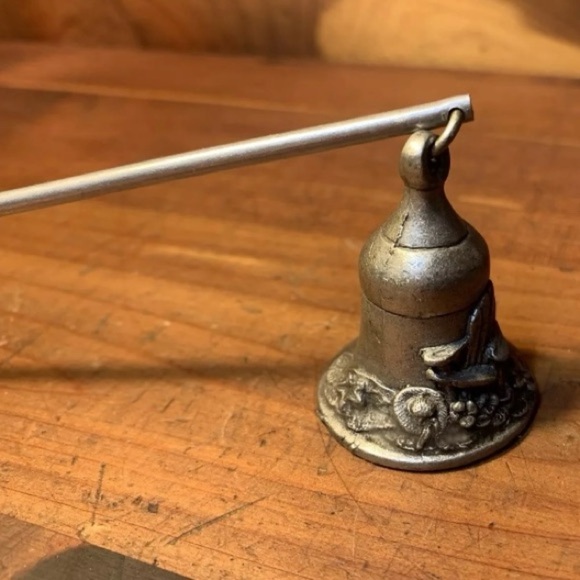 Vintage Pewter Candle Snuffs & Pewter Grapevine Wine Cork/Stop Candle Snuffer - Picture 5 of 7